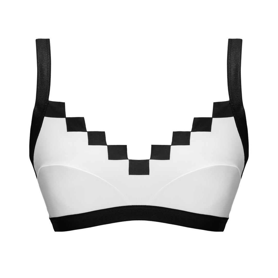 Pixel Top Classic Pong White