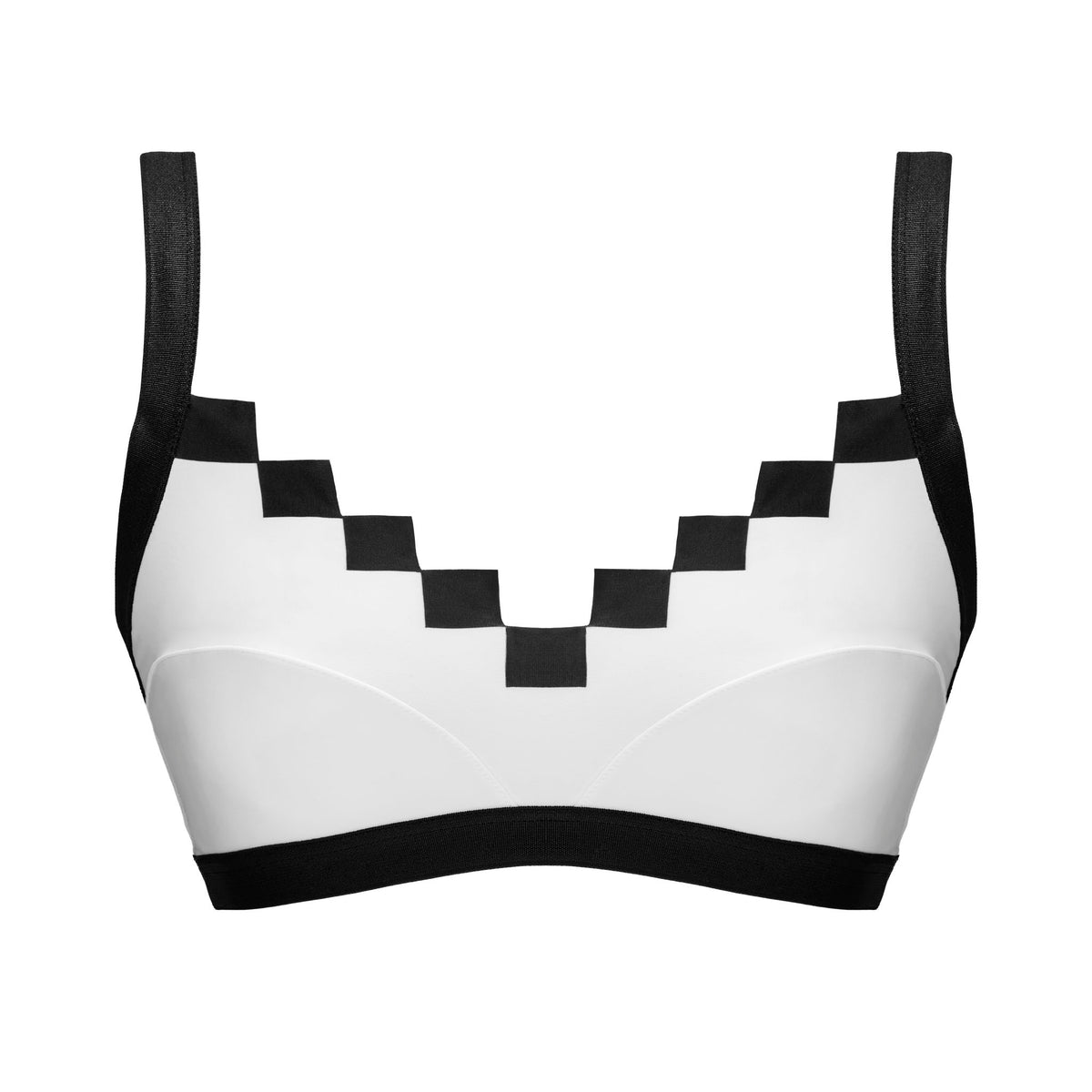 Maison Pixel Classic Pong white pixel top, front view